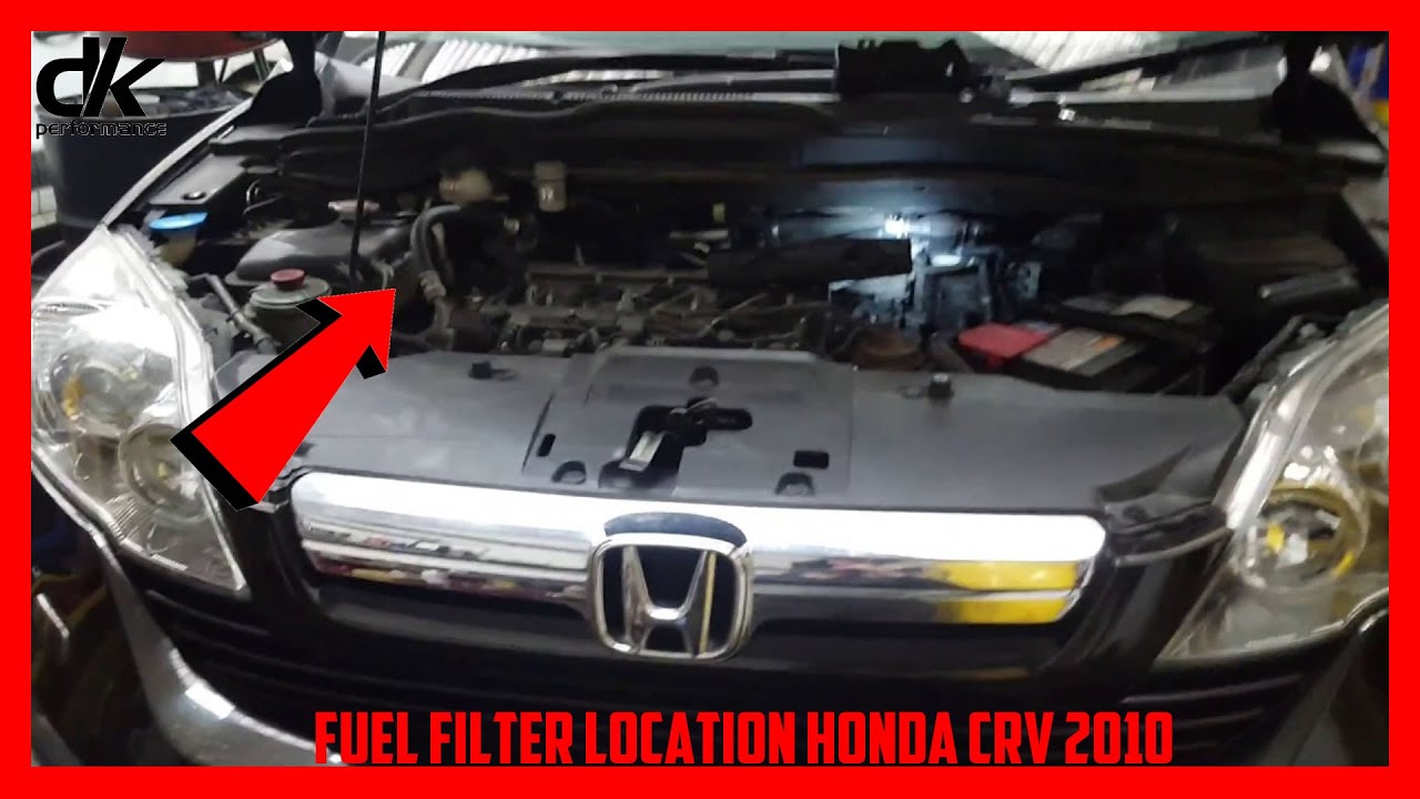 honda crv fuel filter location