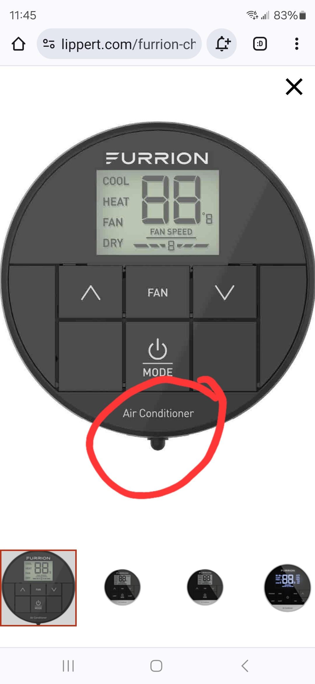 furrion thermostat problems