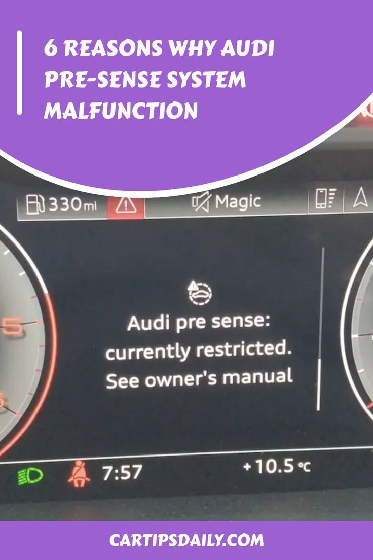 audi pre sense system malfunction
