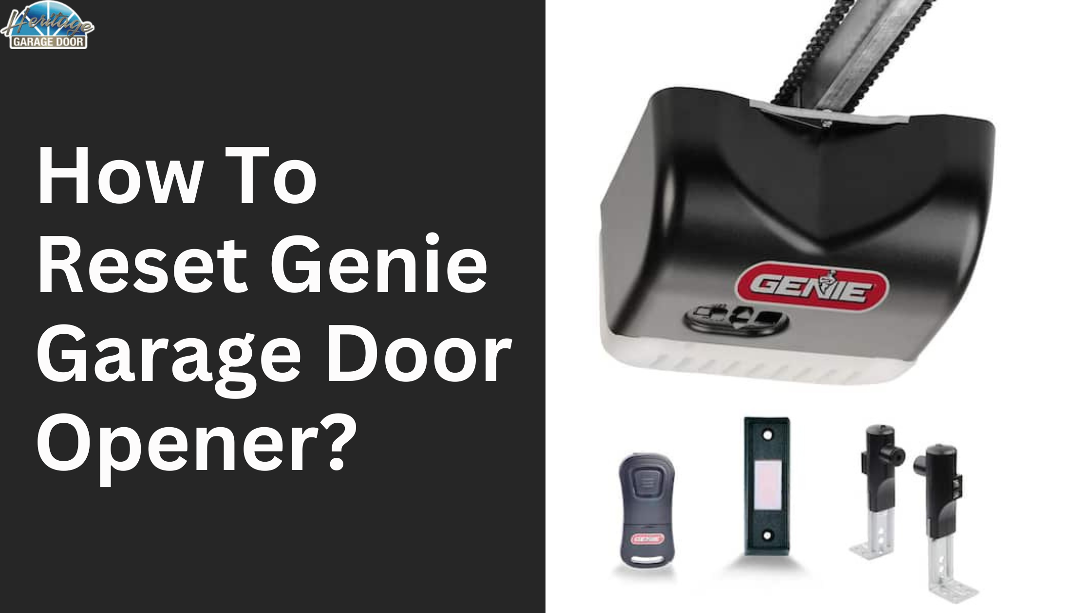 how to reset genie garage door opener