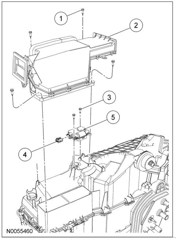ford f150 blend door actuator location