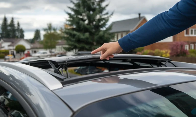 how to close a sunroof manually