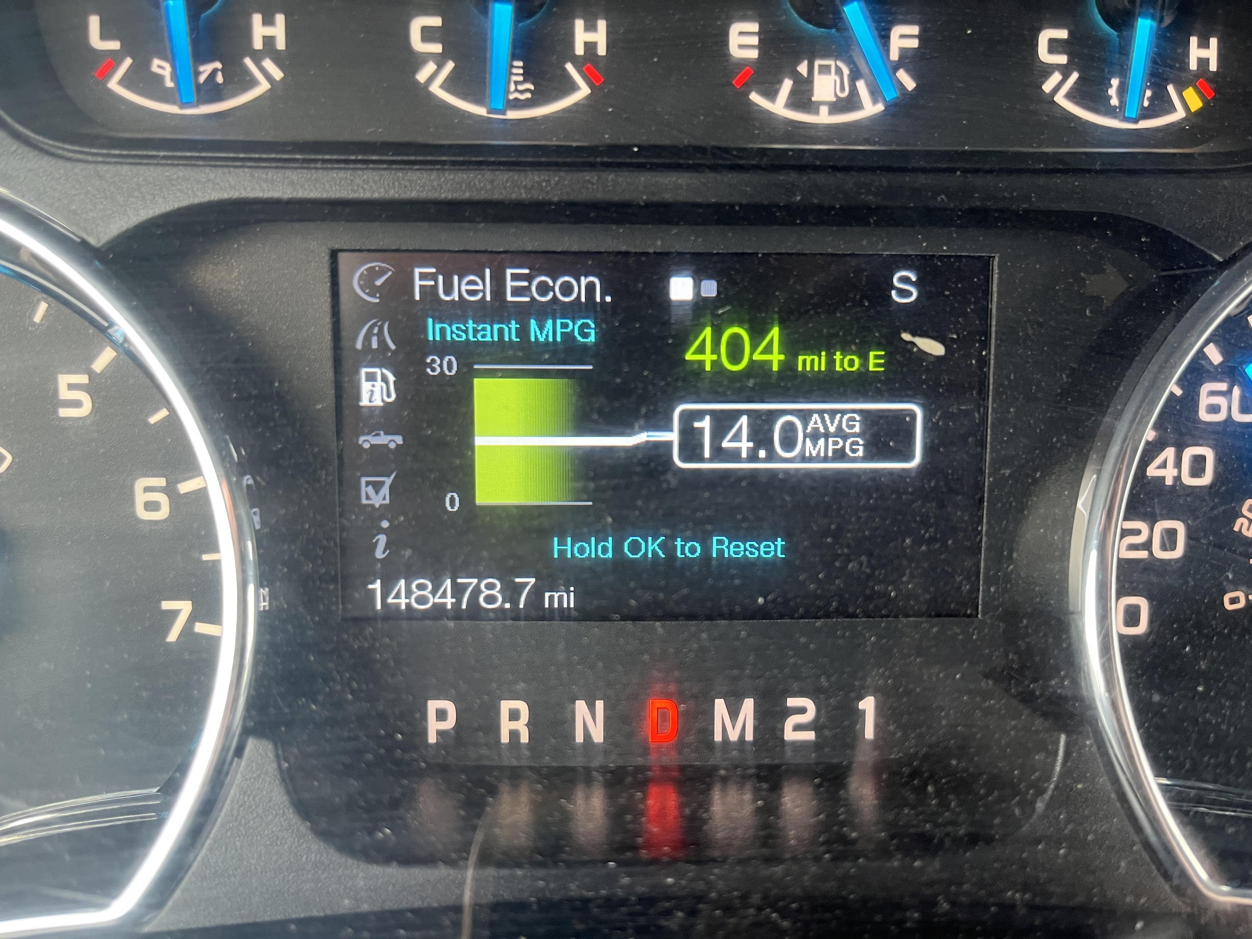 Ford F150 gas mileage