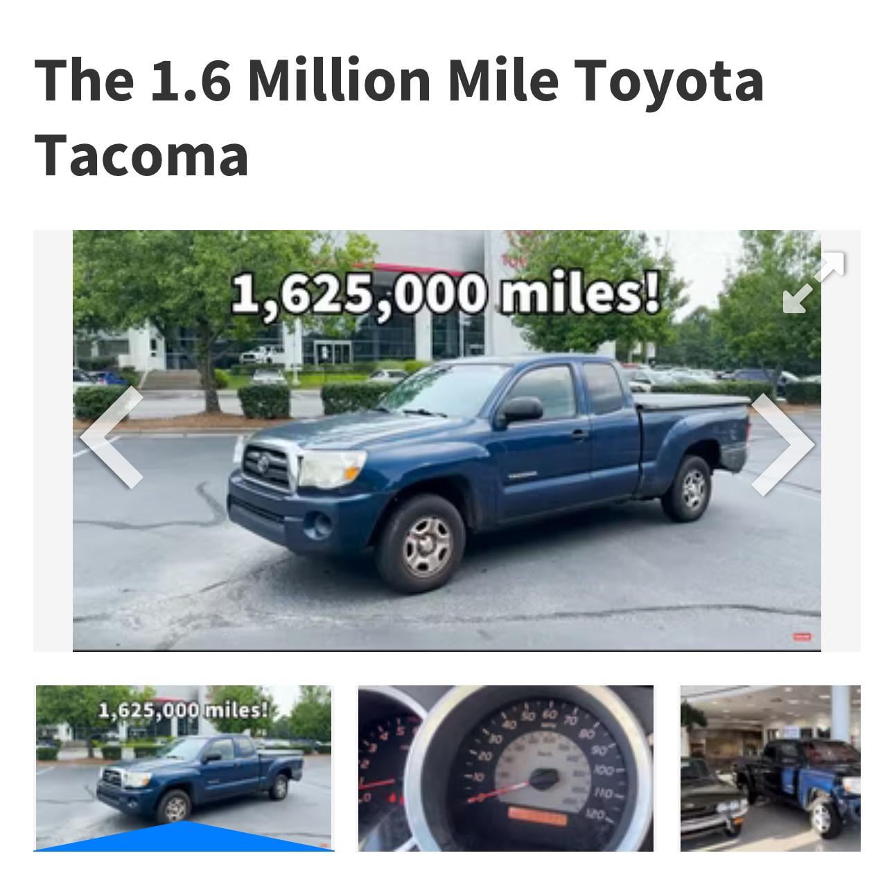 are toyota tacomas reliable