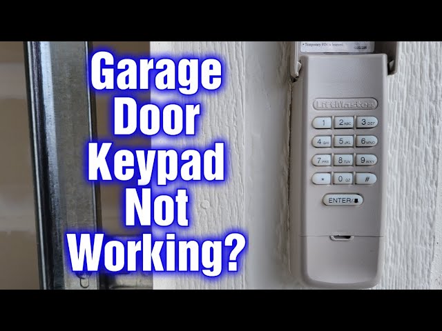 liftmaster keypad not working