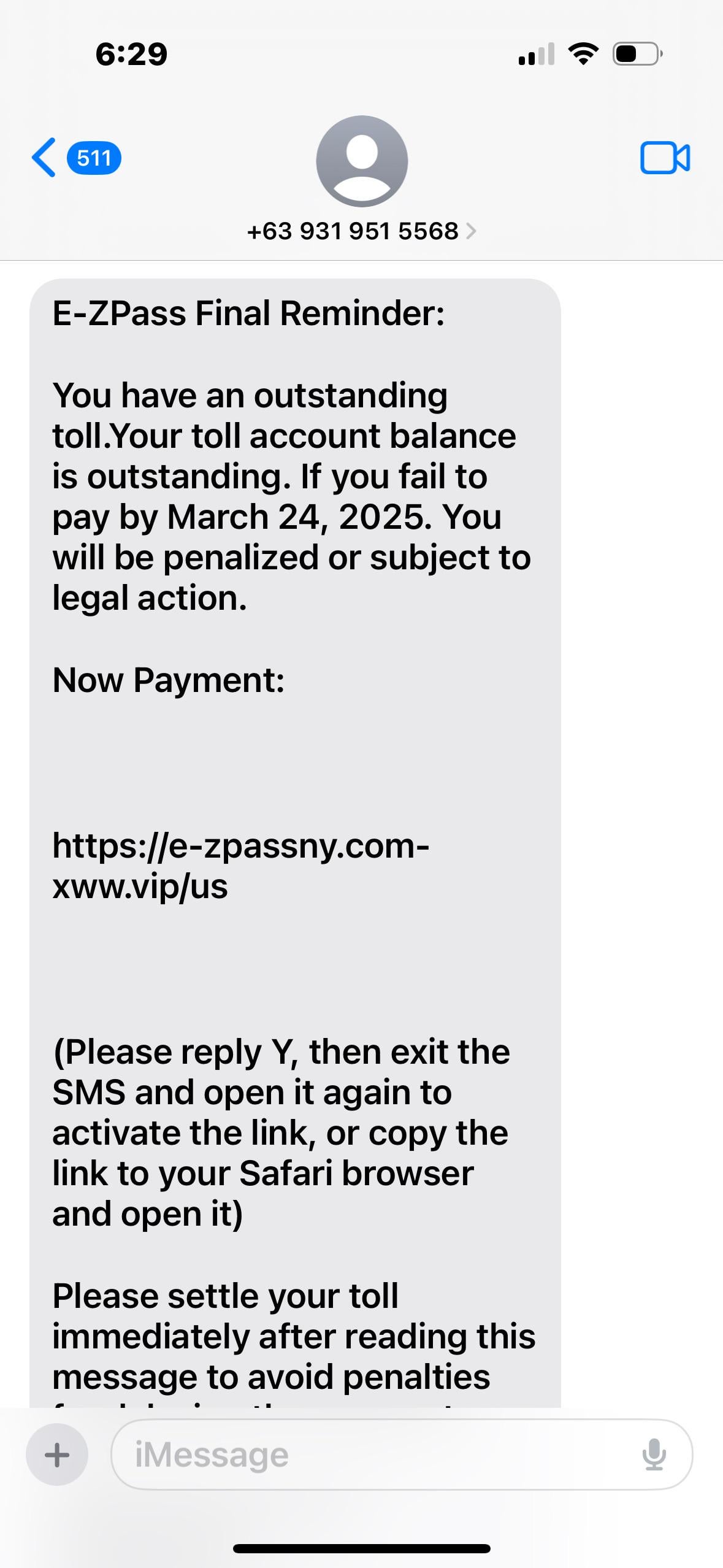 ezpass scams