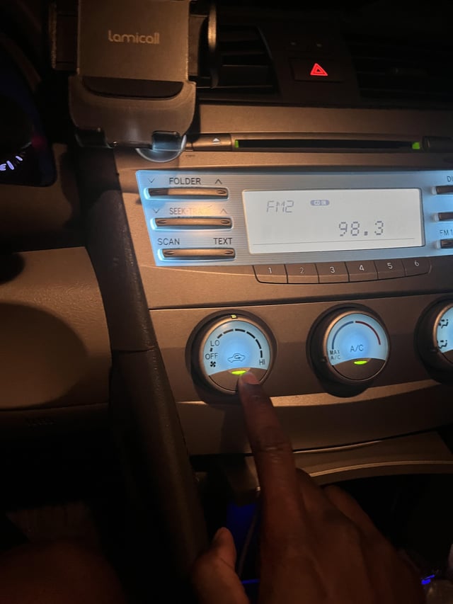 toyota camry ac blowing hot air