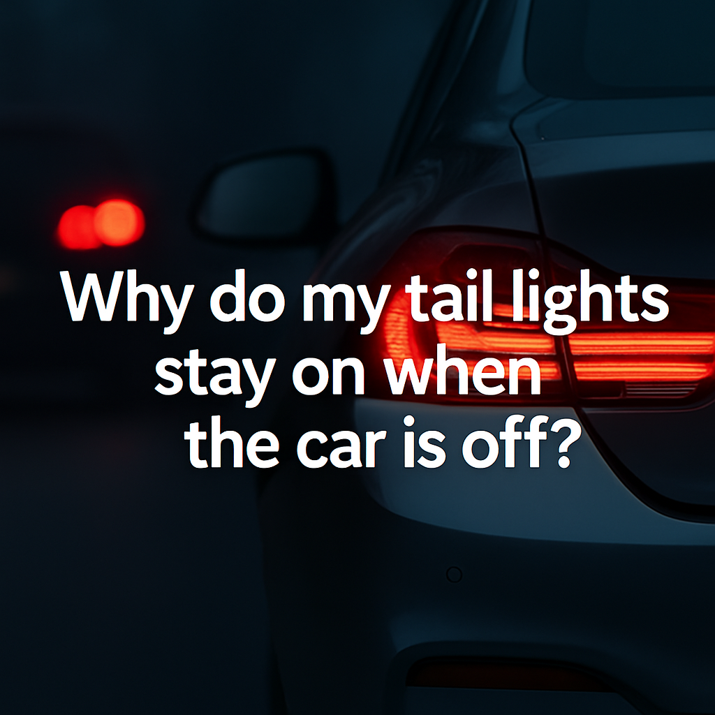 tail lights stay on when the car is off