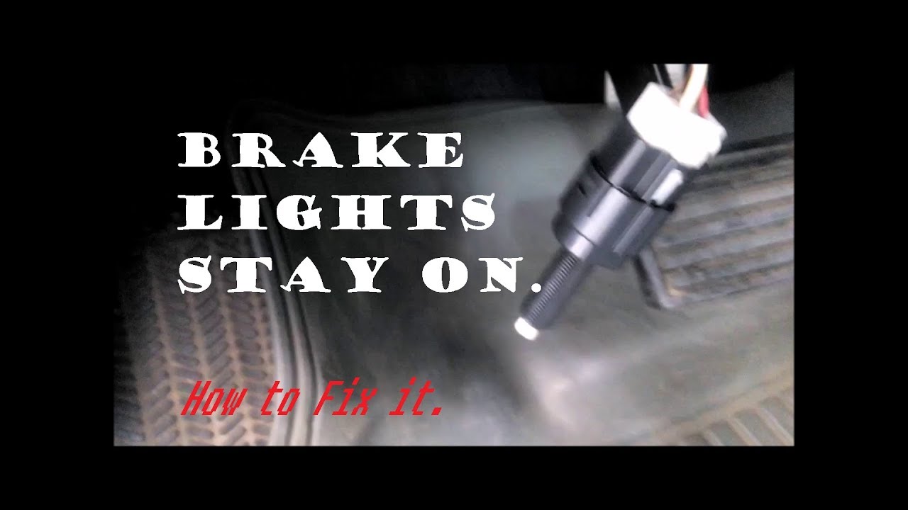 honda accord brake lights stay on