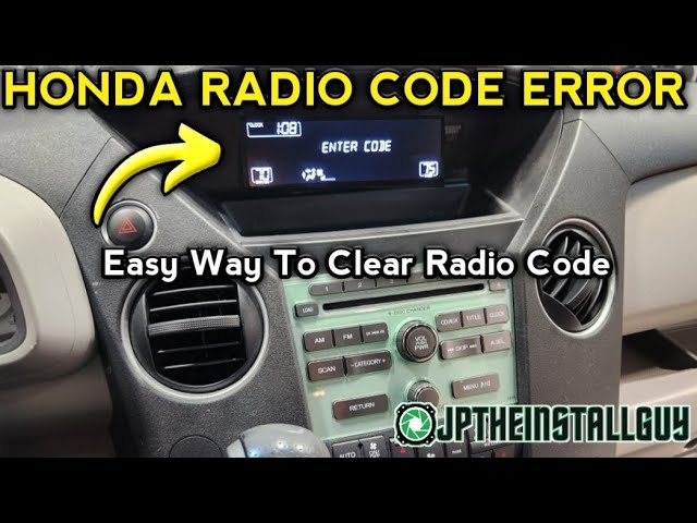 how to find radio code for honda