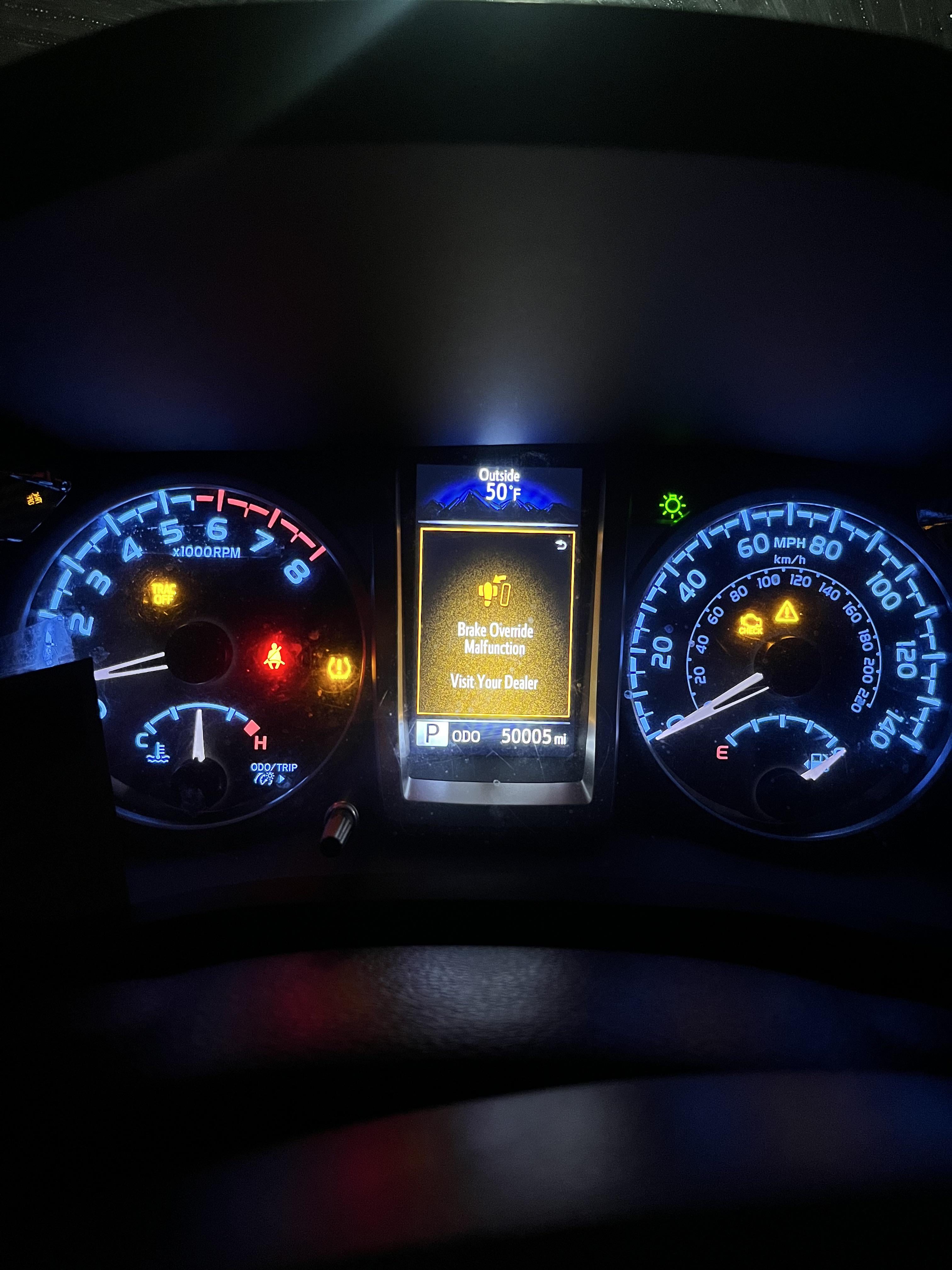 toyota brake override malfunction