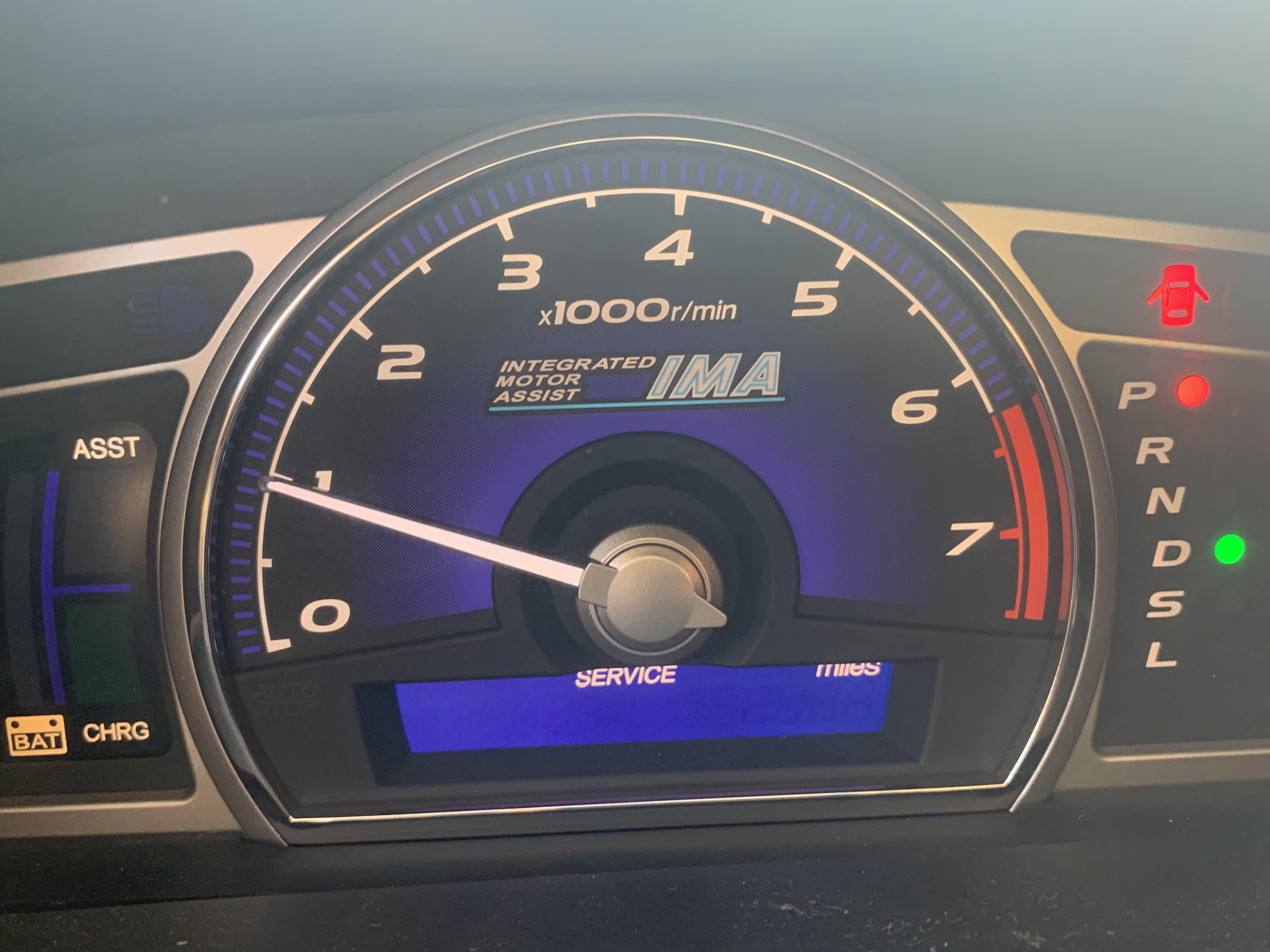 honda civic mileage display not showing