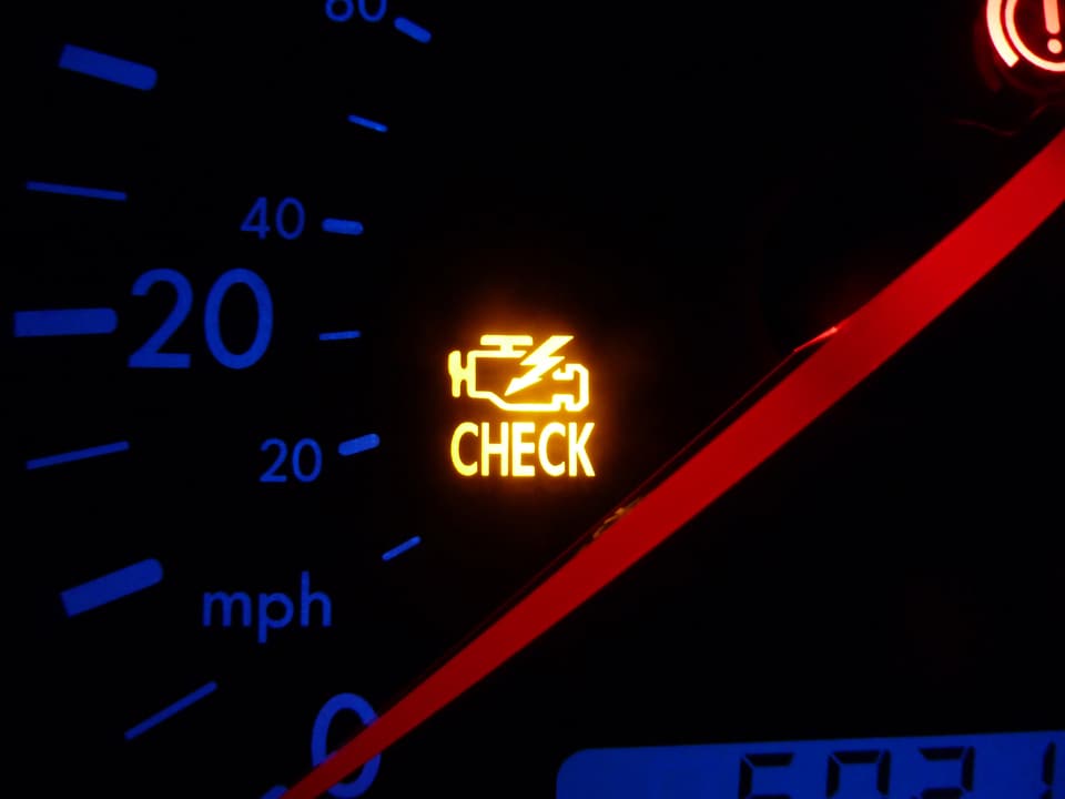 jeep check engine light flashing