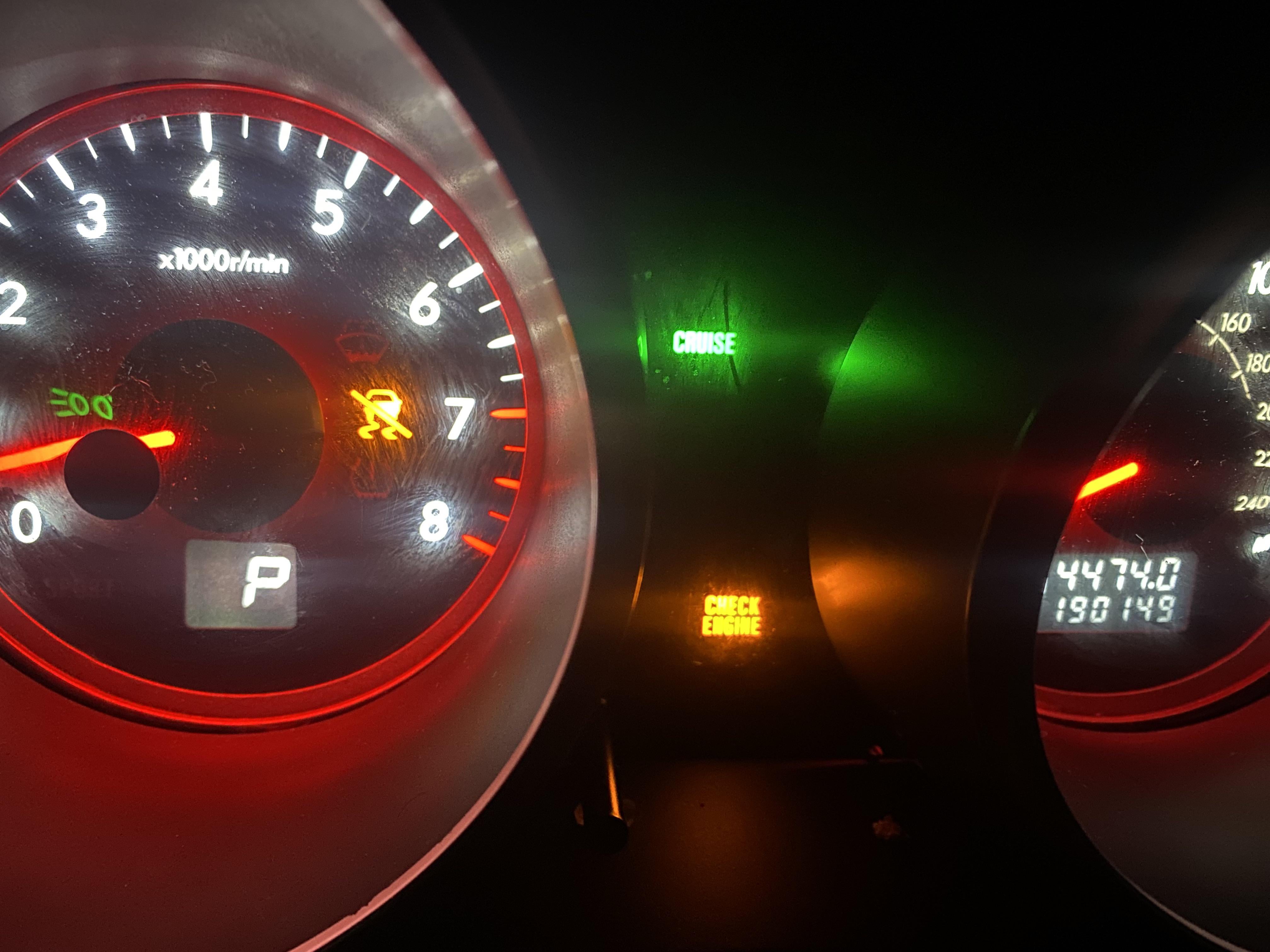 subaru cruise control light flashing