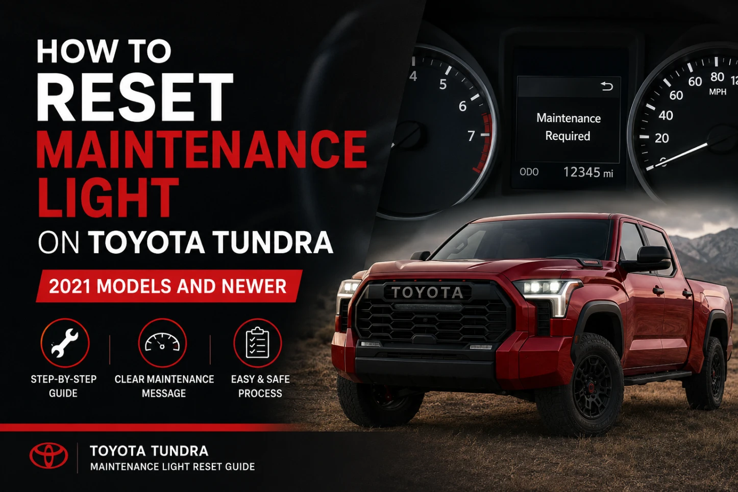 how to reset maintenance light on toyota tundra