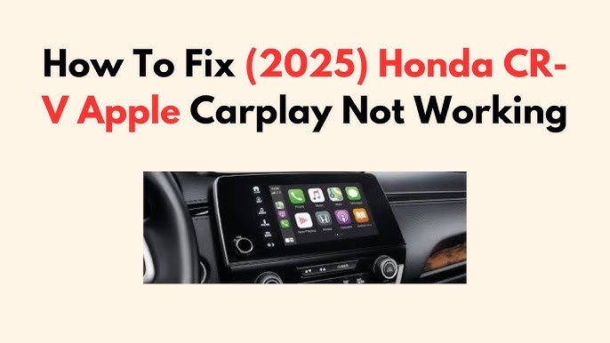 honda crv apple carplay not working