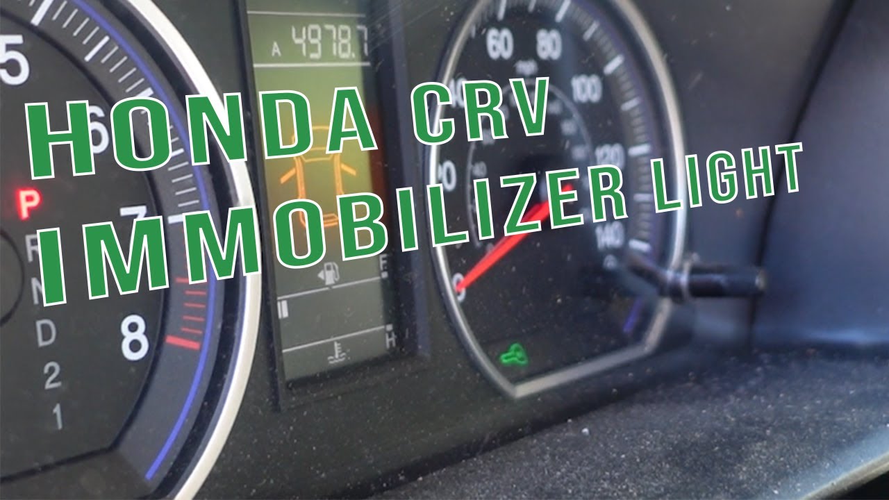 honda crv immobilizer reset