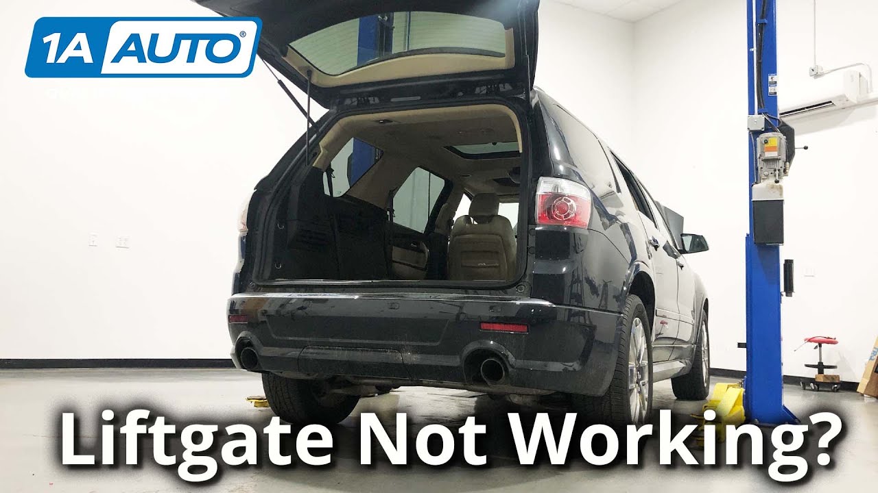 gmc acadia power liftgate reset