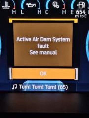 ford f150 active air dam system fault