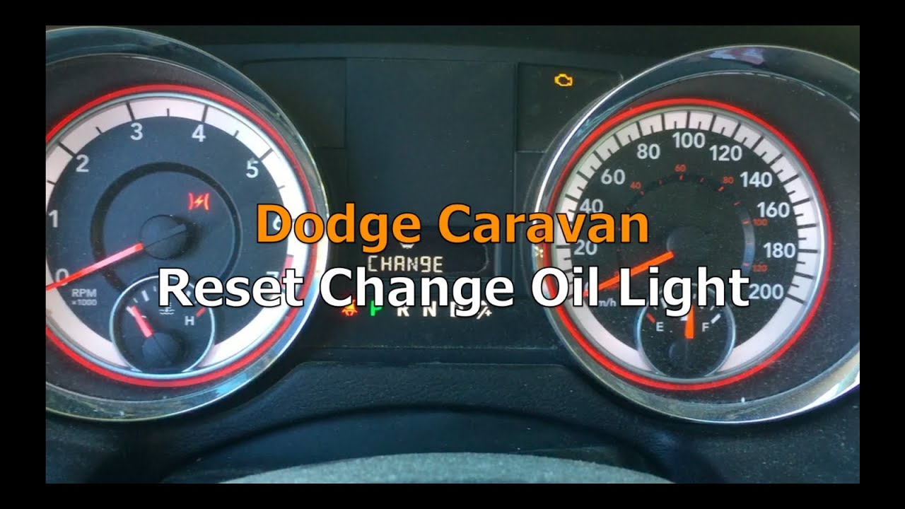 Dodge Caravan Oil Reset: Quick Step-by-step Guide