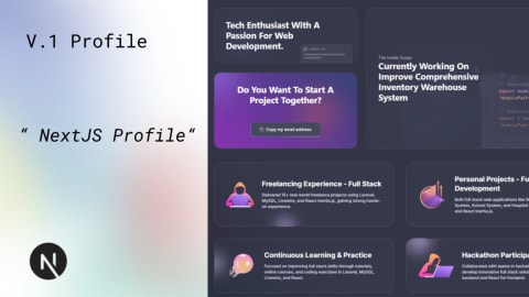 My Portfolio V1 - Personal Developer Portfolio
