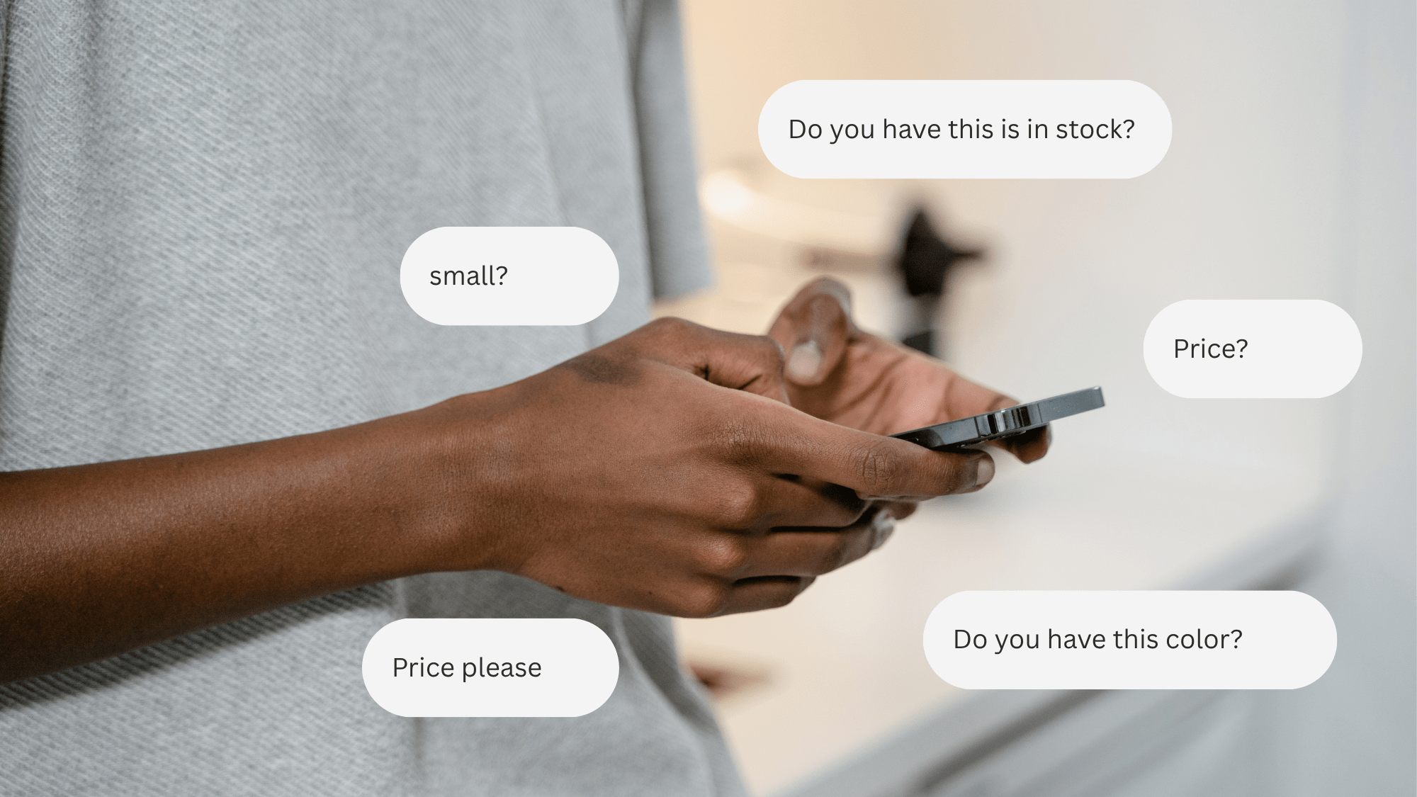 Common customer questions in chat