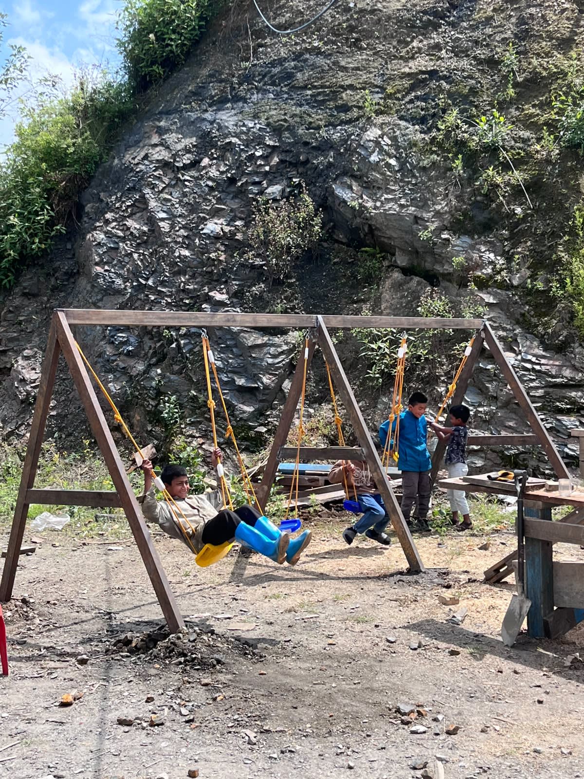 Kid playing