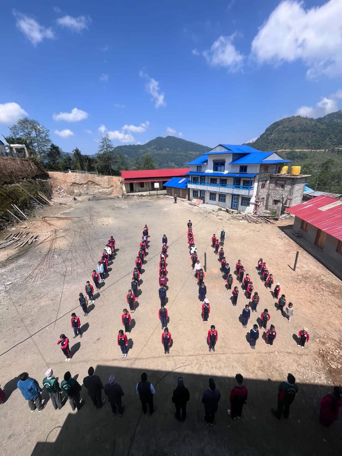 School aerial view