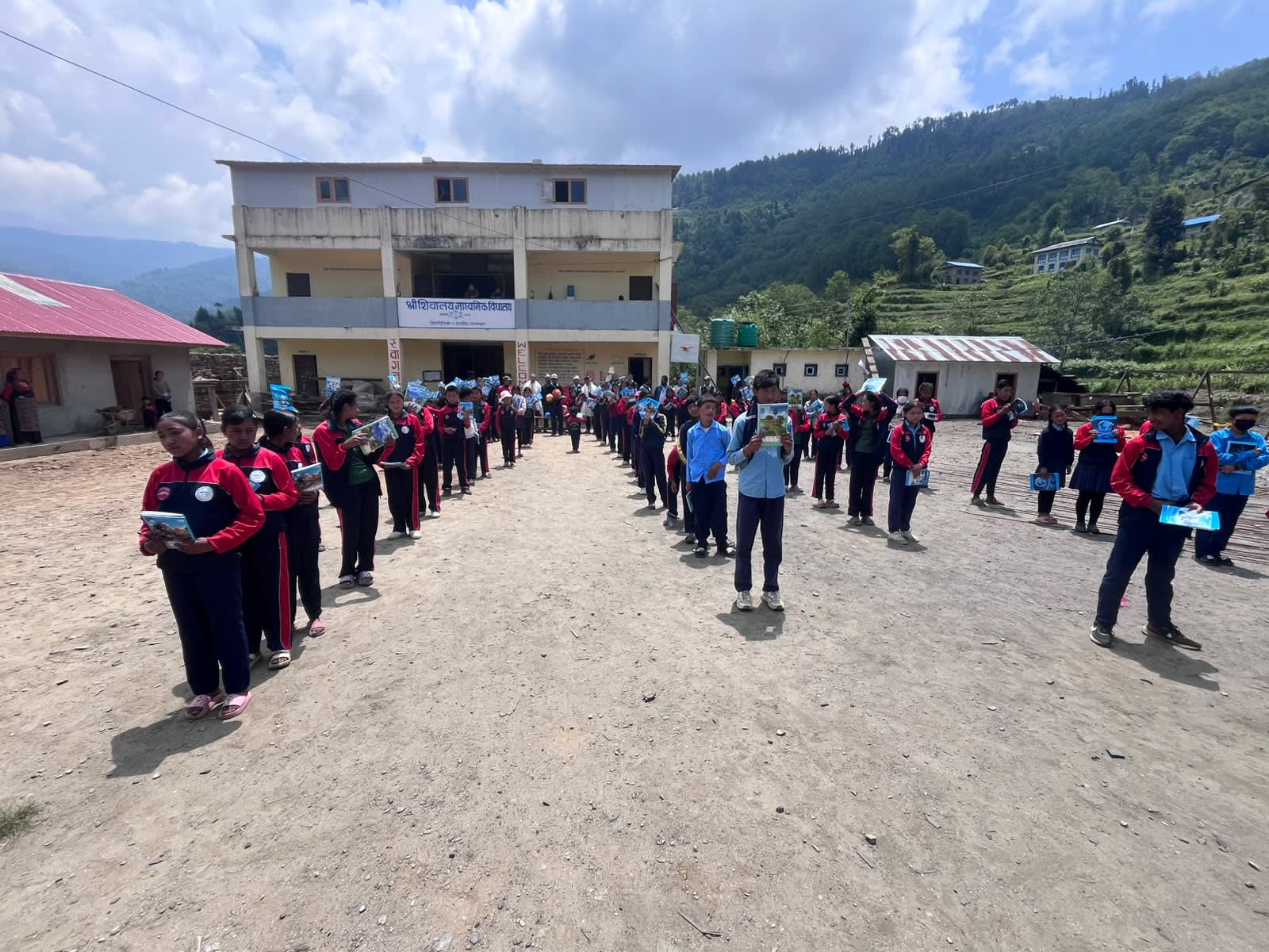 Students in line
