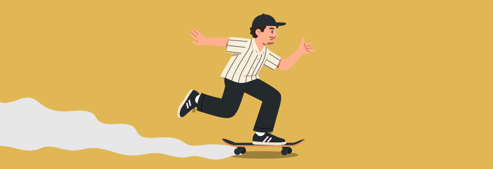 Dag 25 – De skateboard droom van mijn mascotte (nog niet uitgekomen)