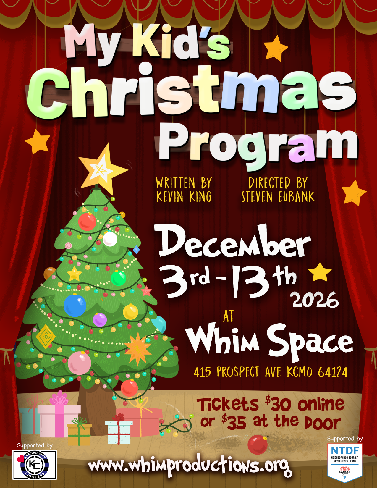 Poster for My Kid's Christmas Program