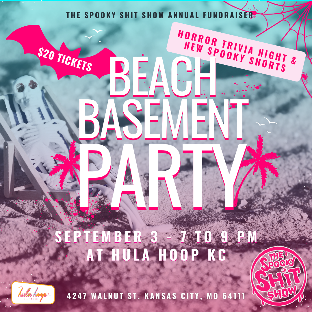 Poster for Beach Basement Party - The Spooky Shit Show's Annual Fundraiser