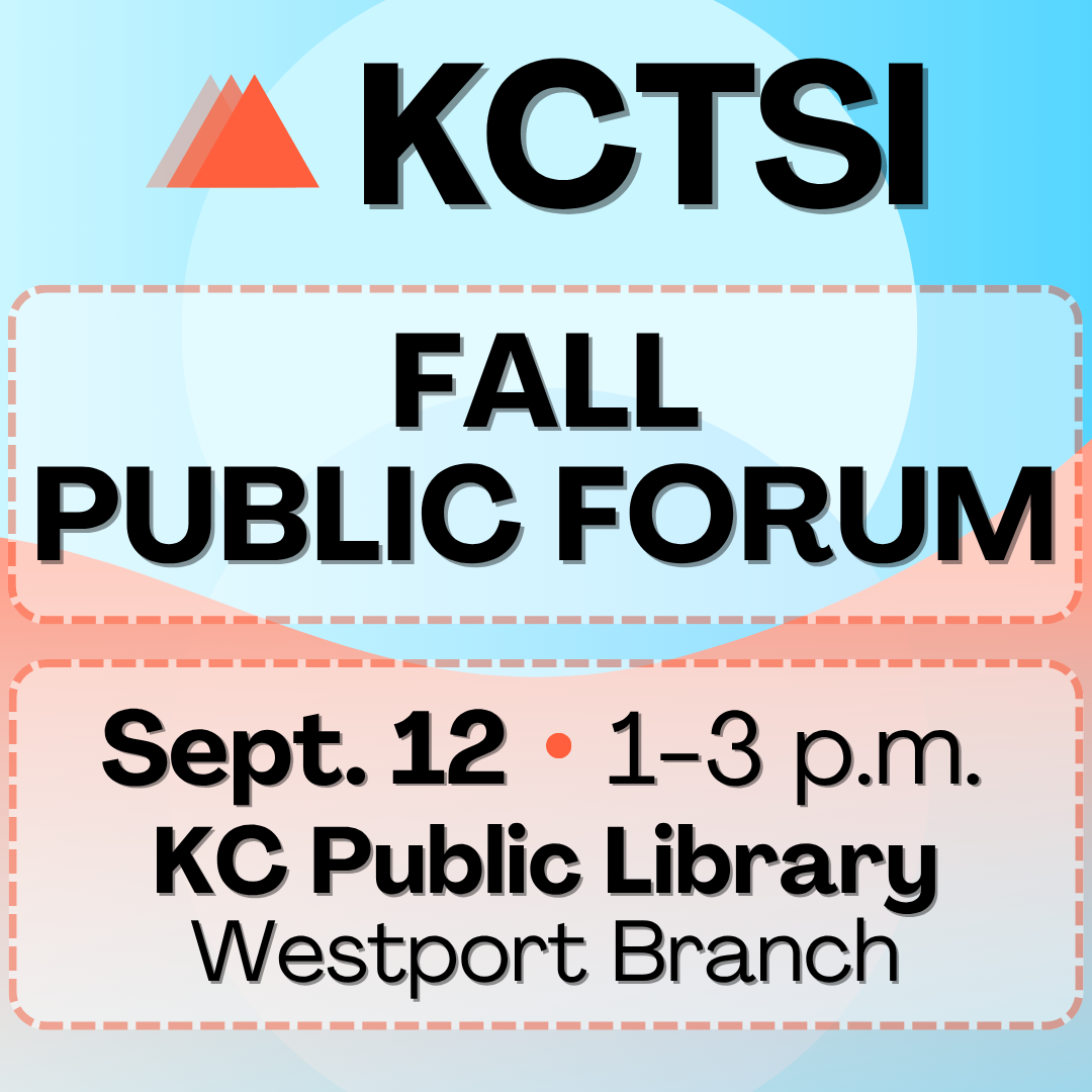 Poster for KCTSI Fall Public Forum