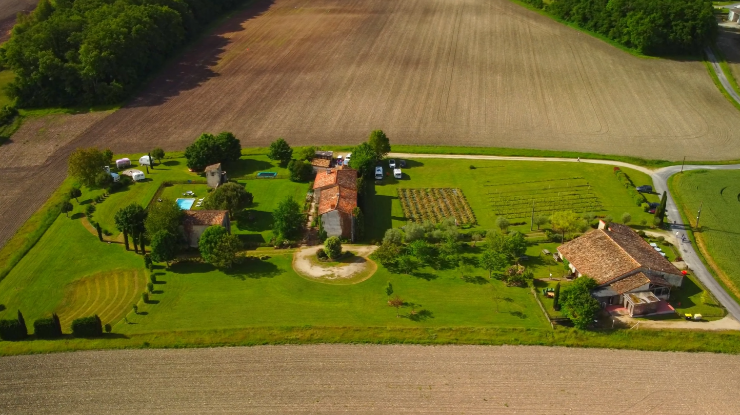 Mariage Pauline & Marc – vue drone domaine