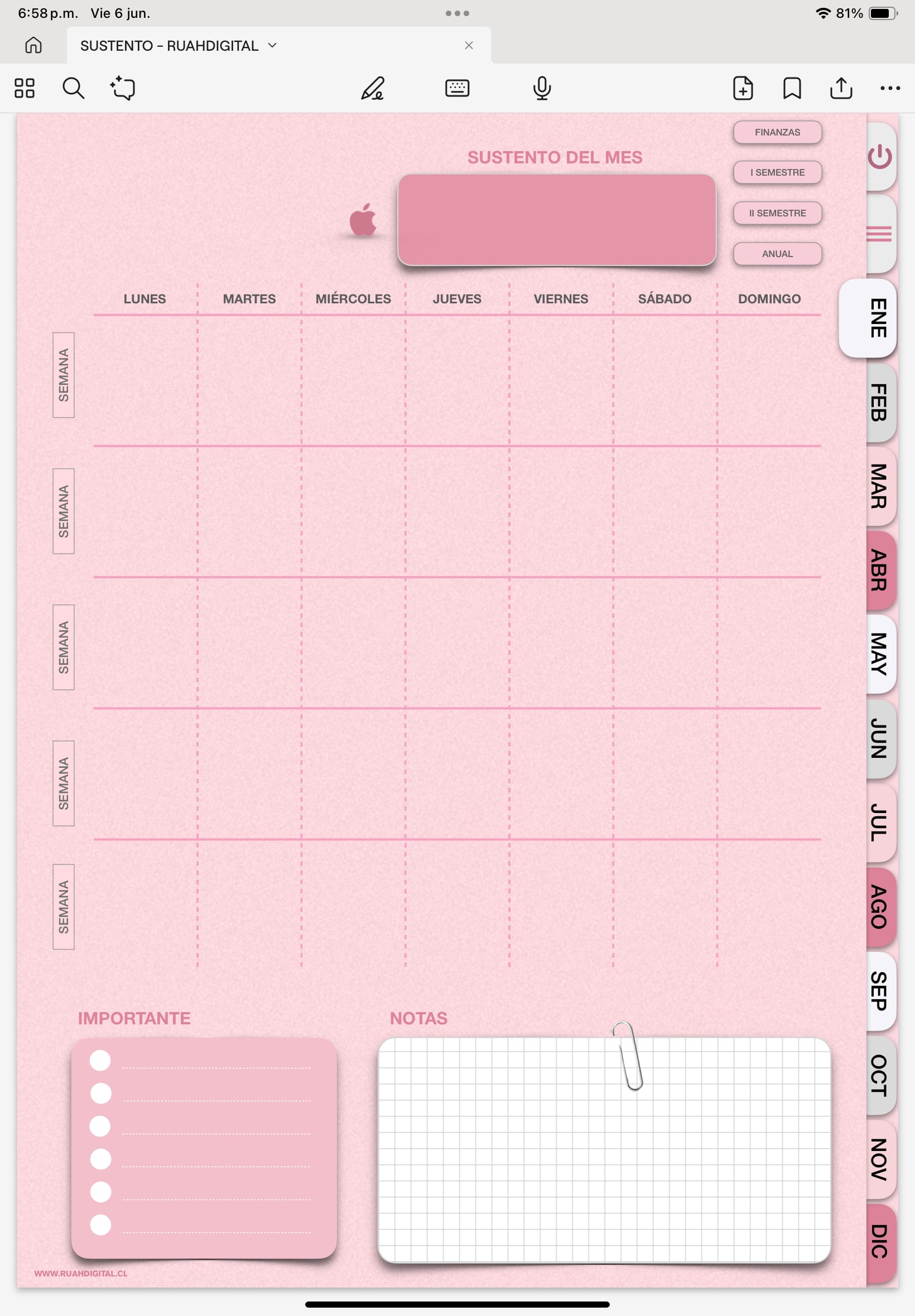 sustento | la agenda digital goodnotes cristiana completa sin fecha 2025 2027 — ruah digital