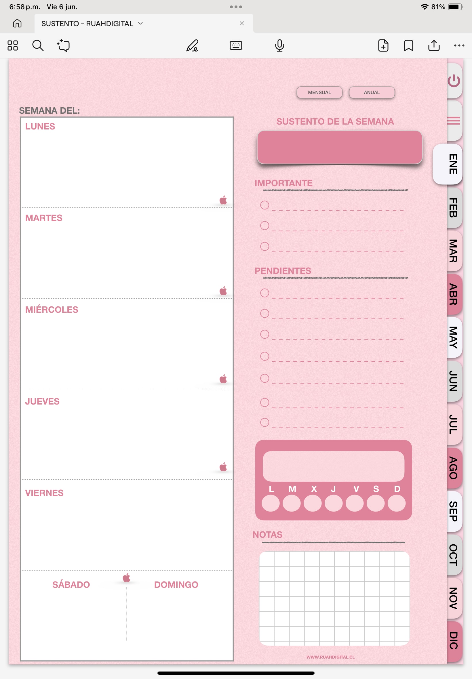 sustento | la agenda digital goodnotes cristiana completa sin fecha 2025 2027 — ruah digital