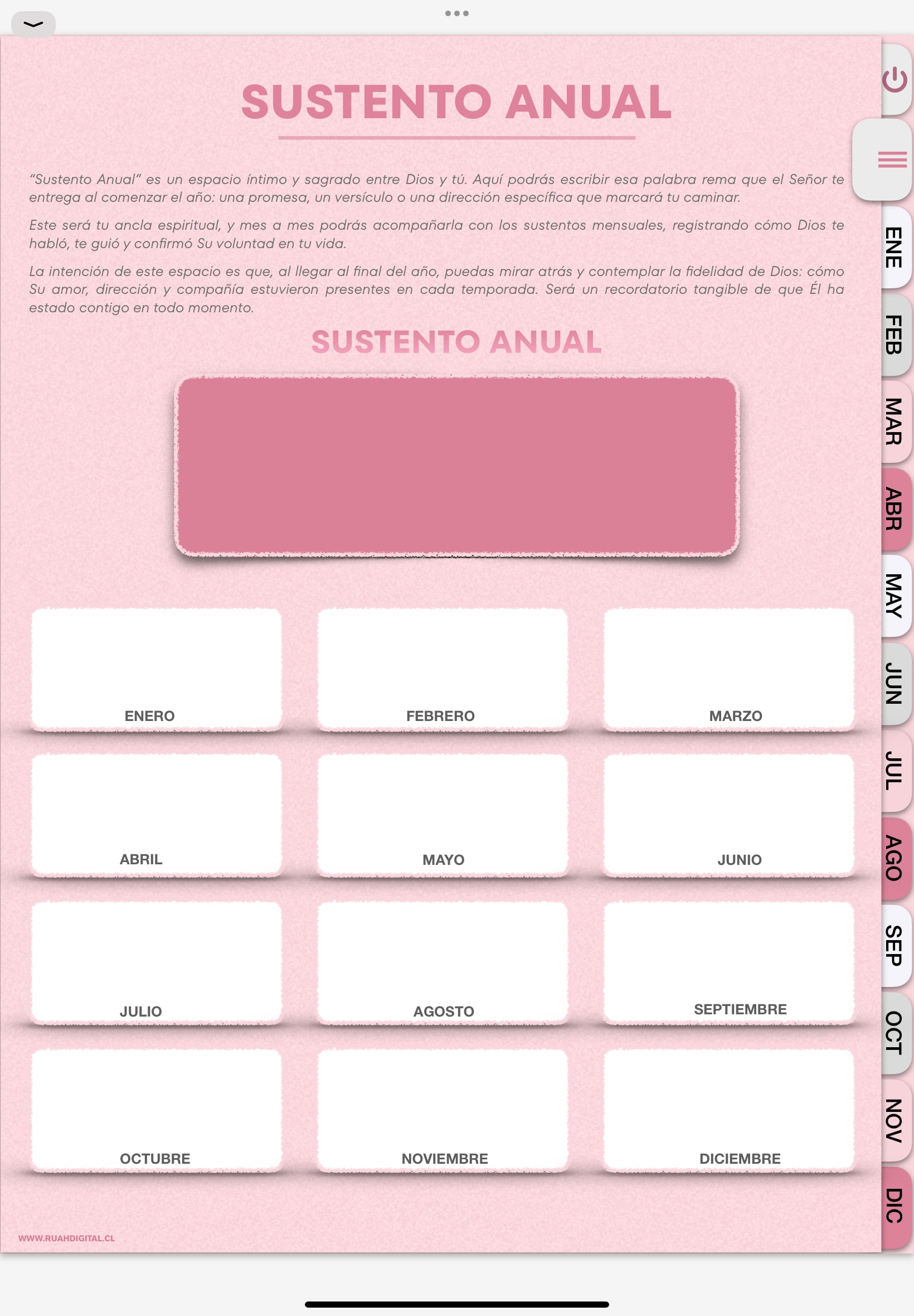 sustento | la agenda digital goodnotes cristiana completa sin fecha 2025 2027 — ruah digital