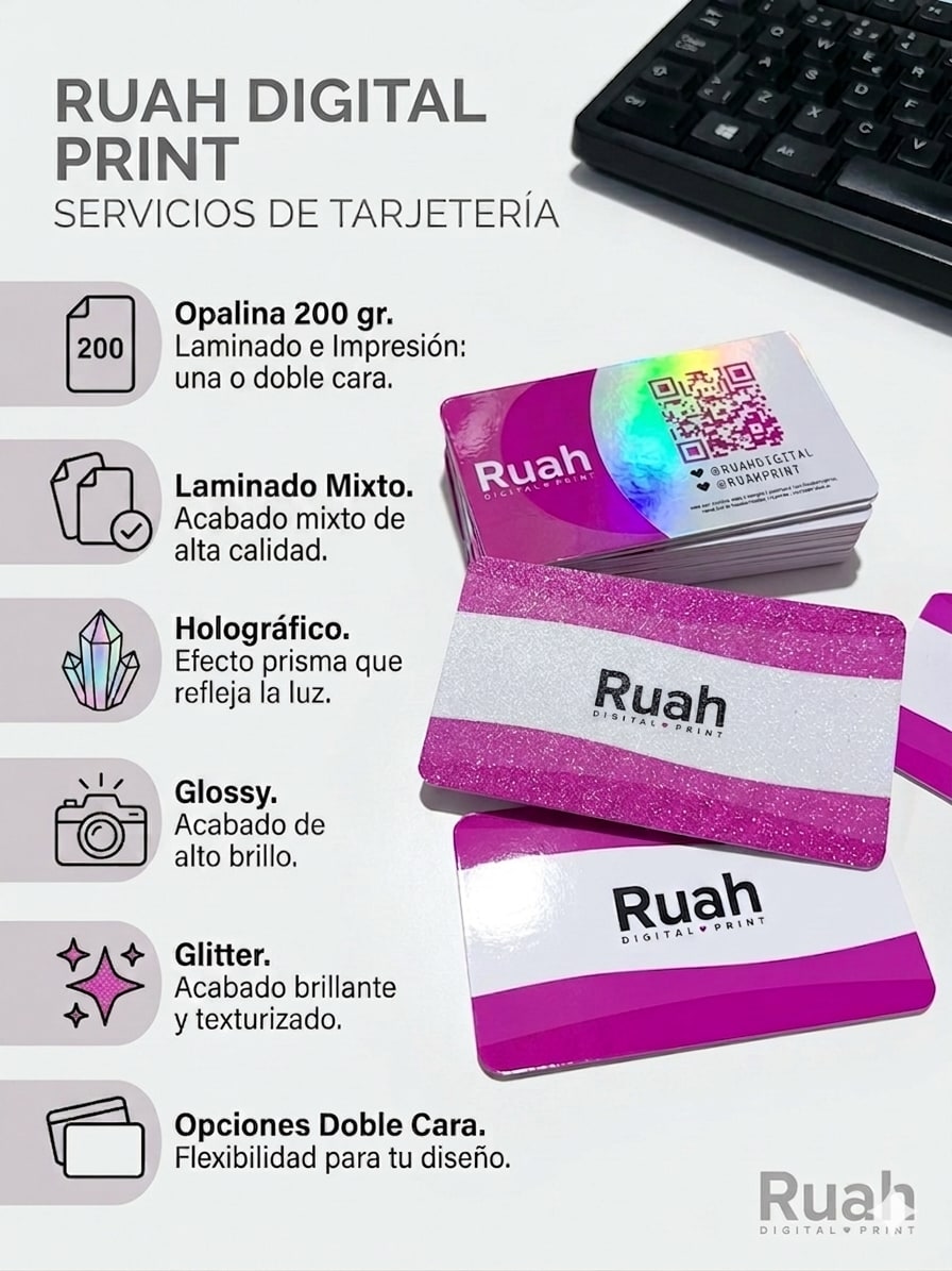 pack 50 tarjetas de presentación personalizadas