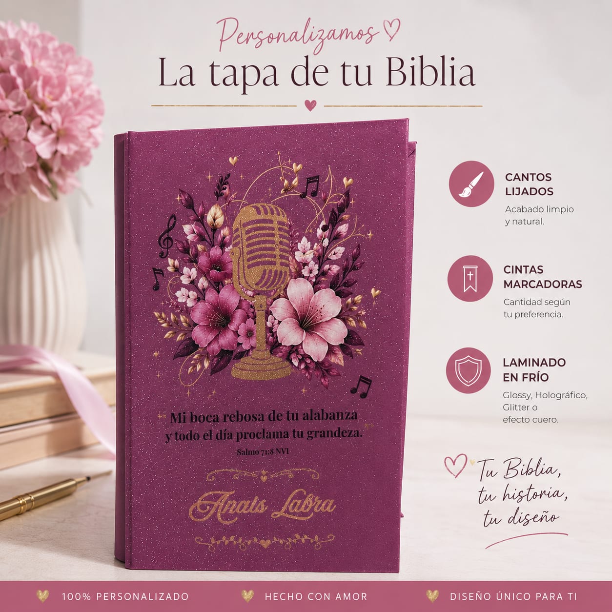 Personalización de Tapas para Biblia | RUAH