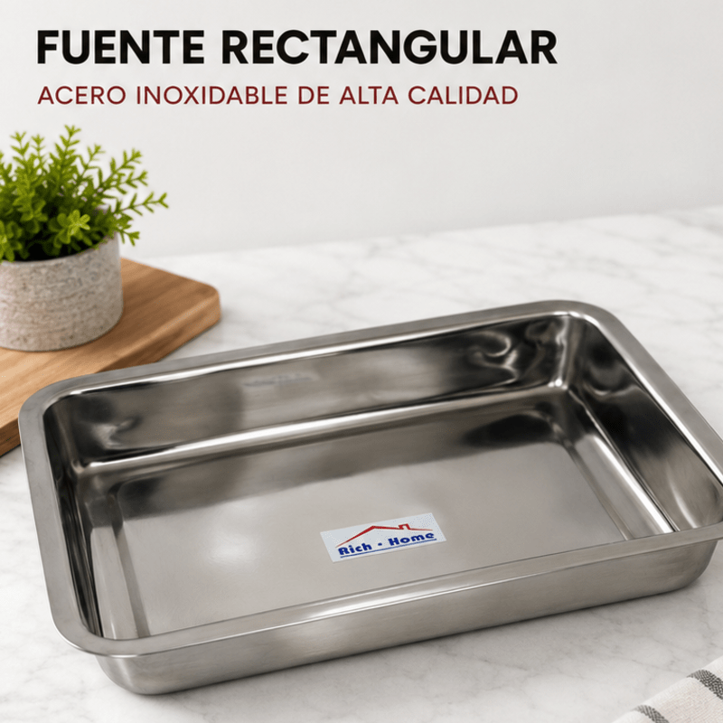 Bandeja de acero inoxidable 32x22