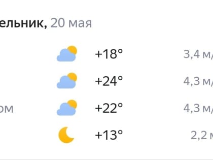 Начало недели будет облачным, но теплым