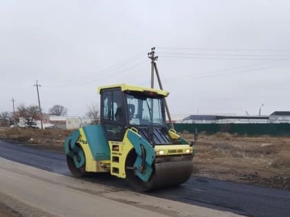 На улице Ставропольская проведен ремонт дорожного покрытия