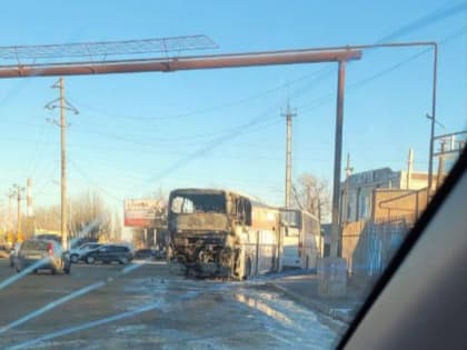 Стали известны подробности пожара с автобусом в Астрахани 