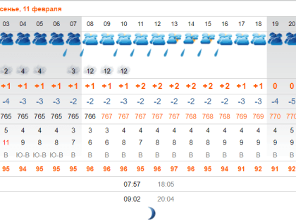 11 февраля в&nbsp;Астрахани снова обещают дождь