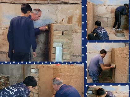 Приволжские учащиеся познают азы штукатурного дела