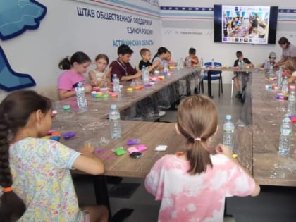 На площадке Штаба дети создавали «Вкусные истории»