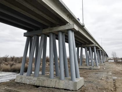 Ремонт моста через Белый Ильмень под Астраханью идет с опережением графика