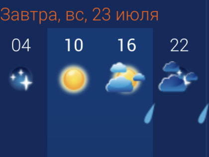 23 июля в Астраханской области возможен дождь