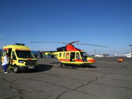 Астраханская санавиация помогает спасать юных пациентов