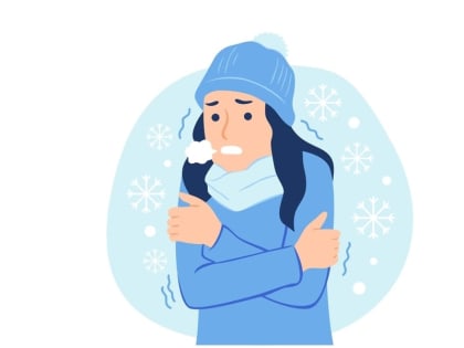 Первая помощь при переохлаждении и отморожении: 
никакого алкоголя – ни внутрь, ни на кожу!